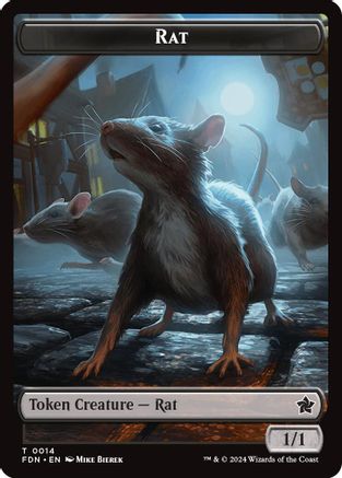 Rat (0014) // Zombie Double-Sided Token (FDN-14 // 15) - Foundations