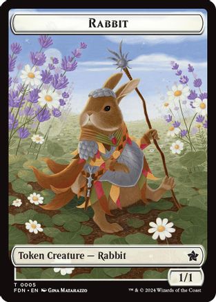 Rabbit // Soldier Double-Sided Token (FDN-5 // 6) - Foundations
