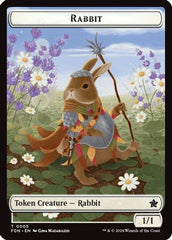 Rabbit // Soldier Double-Sided Token (FDN-5 // 6) - Foundations Foil