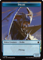 Drake // Goblin Doubled-Sided Token (FDN-8 // 18) - Foundations Foil