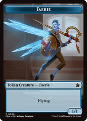 Faerie // Fish Doubled-Sided Token (FDN-9 // 10) - Foundations Foil