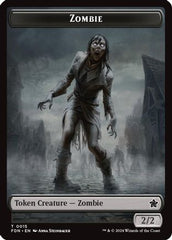 Zombie // Insect Doubled-Sided Token (FDN-15 // 21) - Foundations Foil