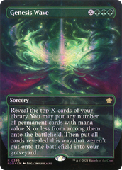 Genesis Wave (Borderless) (Mana Foil) (FDN-396) - Foundations Foil
