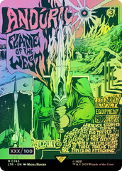 Anduril, Flame of the West (Borderless Poster) (Serial Numbered) (LTR-746) - The Lord of the Rings: Tales of Middle-earth Foil