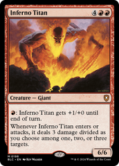 Inferno Titan (BLC-198) - Bloomburrow Commander