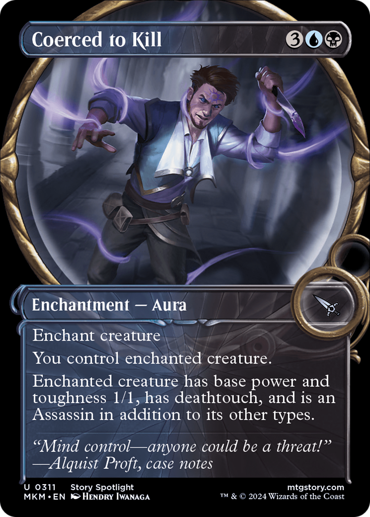 Coerced to Kill (Showcase) (MKM-311) - Murders at Karlov Manor: (Showcase) Foil