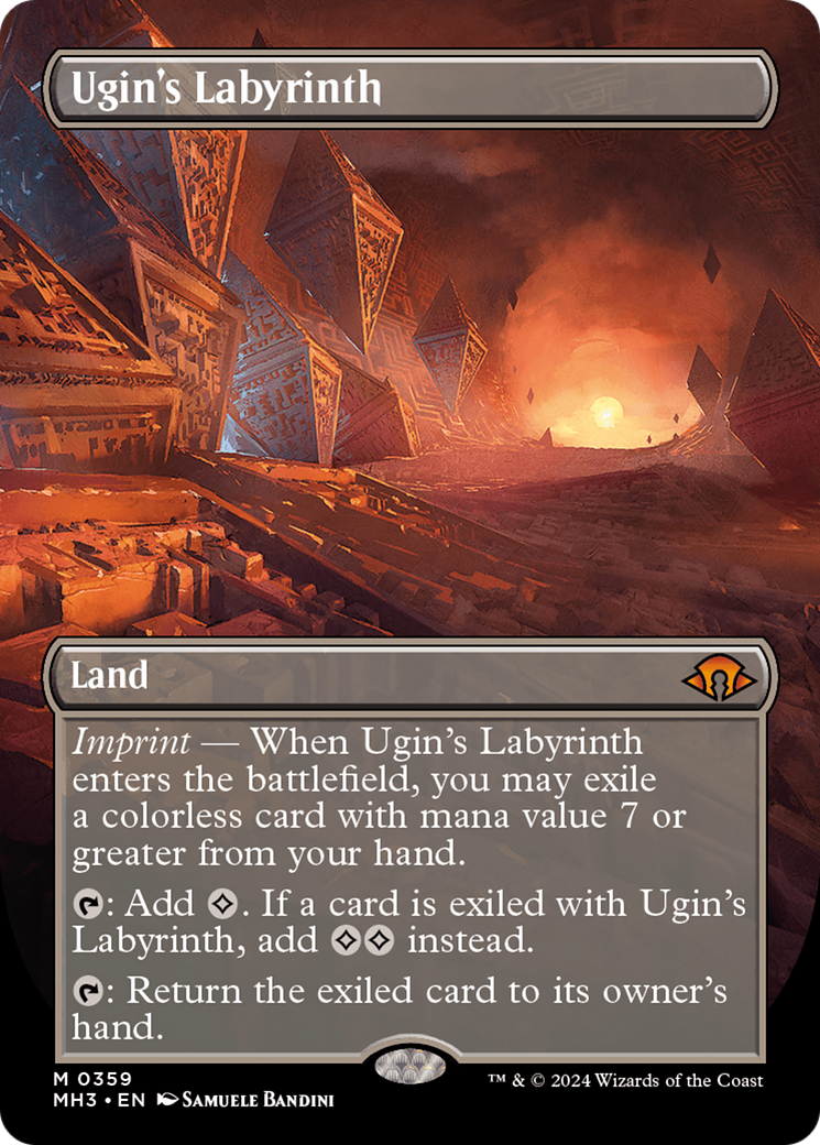 Ugin's Labyrinth (Borderless) (MH3-359) - Modern Horizons 3 Foil
