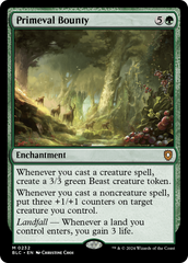Primeval Bounty (BLC-232) - Bloomburrow Commander