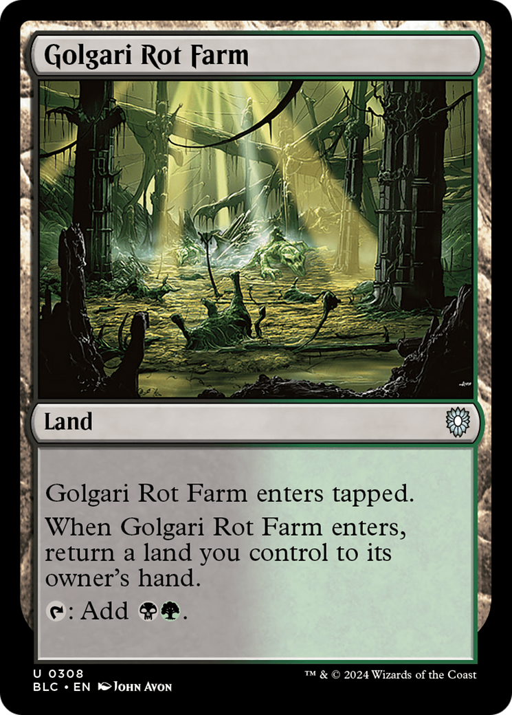 Golgari Rot Farm (BLC-308) - Bloomburrow Commander