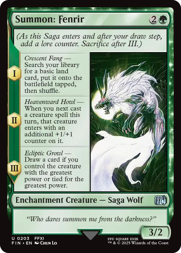 Summon: Fenrir