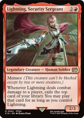 Lightning, Security Sergeant