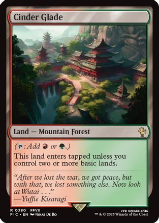 Cinder Glade (Surge Foil) (FIC-380) - Commander: FINAL FANTASY Foil
