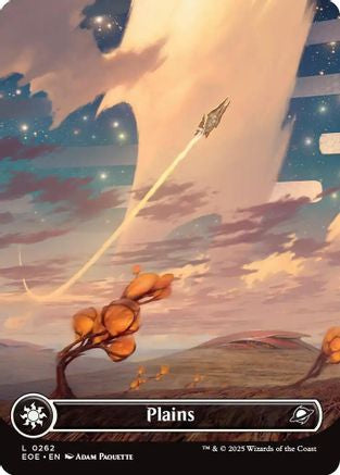 Plains (0262) (Borderless) (EOE-262) - Edge of Eternities Foil