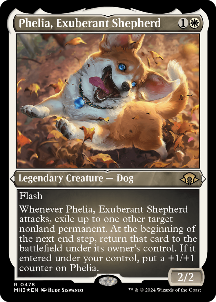 Phelia, Exuberant Shepherd (Foil Etched) (MH3-478) - Modern Horizons 3 Foil