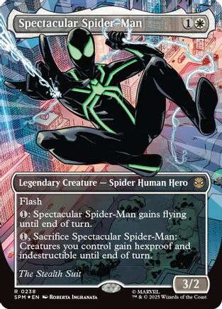 Spectacular Spider-Man (0238) (Borderless) (Textured Foil) (SPM-238) - Marvel's Spider-Man Foil