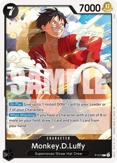 Monkey.D.Luffy - P-075 (Pirate Foil)