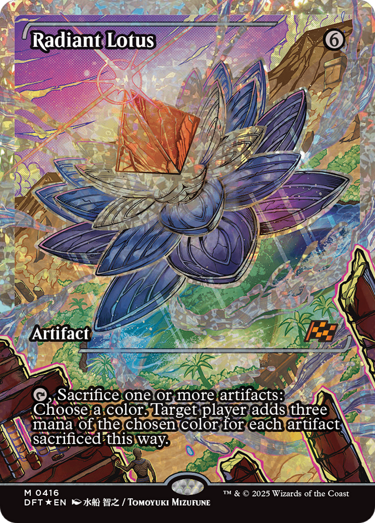 Radiant Lotus (Showcase) (Fracture Foil) (DFT-416) - Aetherdrift: (Showcase) Foil