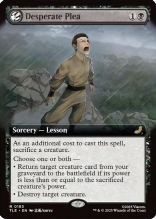 Desperate Plea (Extended Art) (TLE-185) - Avatar: The Last Airbender: Eternal-Legal Foil