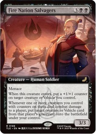 Fire Nation Salvagers (Extended Art) (TLE-188) - Avatar: The Last Airbender: Eternal-Legal Foil