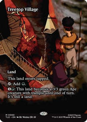 Treetop Village (Borderless) (TLE-060) - Avatar: The Last Airbender: Eternal-Legal Foil