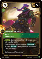 Jax - Unmatched (054/221) - Spiritforged Foil