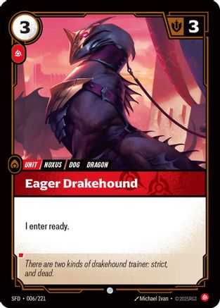 Eager Drakehound (006/221) - Spiritforged