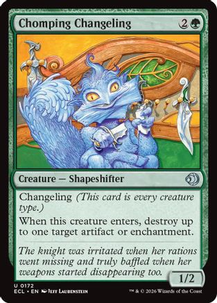 Chomping Changeling (ECL-172) - Lorwyn Eclipsed Foil