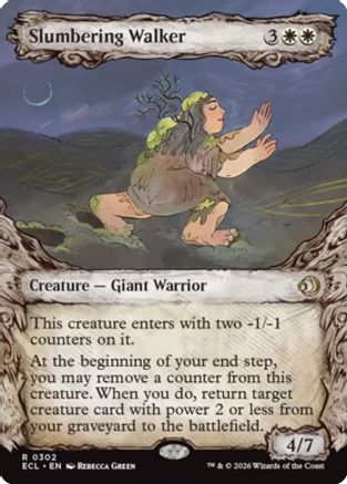 Slumbering Walker (Showcase) (ECL-302) - Lorwyn Eclipsed Foil
