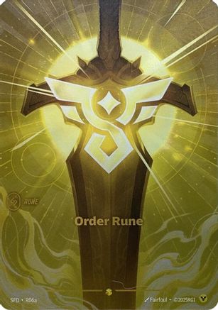 Order Rune (Alternate Art) (R06a) - Spiritforged Foil