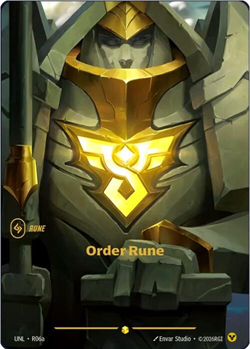 Order Rune (R06a) (UNL - R06a) - Unleashed - Showcase - Foil
