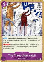 The Three Admirals!!