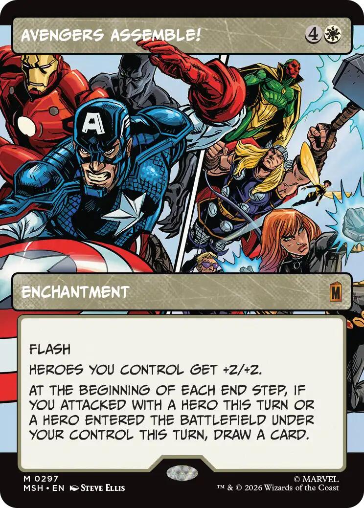 Avengers Assemble! (Borderless) (0297) (MSH - 297) - Marvel Super Heroes - Mythic - Normal
