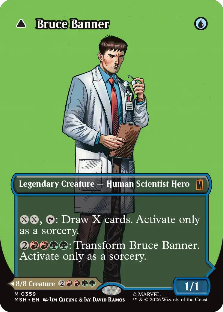 Bruce Banner (Borderless) (0359) (MSH - 359) - Marvel Super Heroes - Mythic - Normal