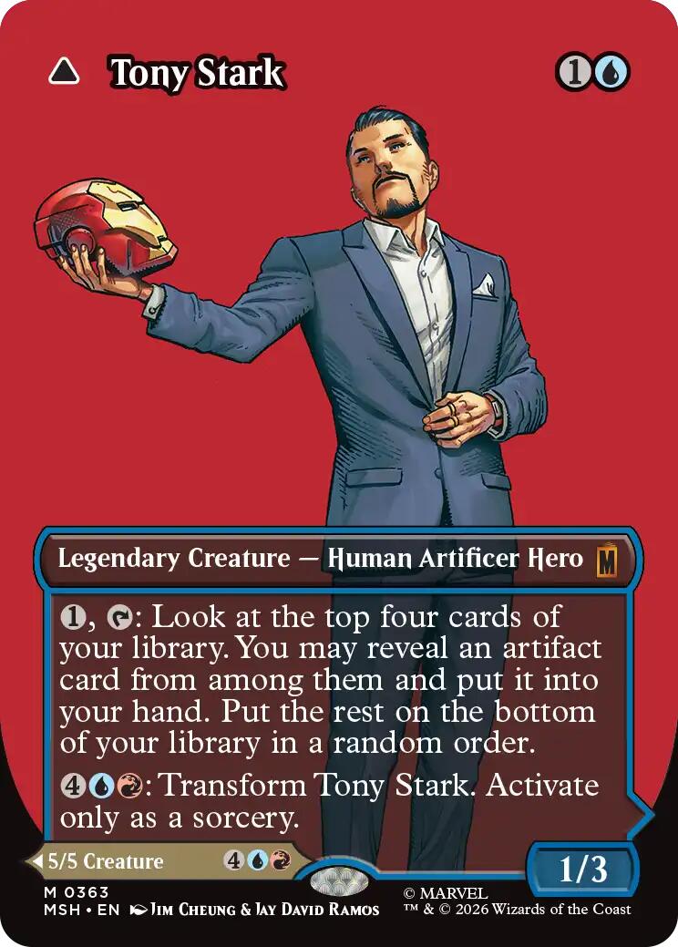 Tony Stark (Borderless) (0363) (MSH - 363) - Marvel Super Heroes - Mythic - Normal