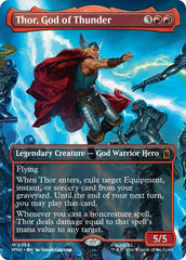 Thor, God of Thunder (Borderless) (0338) (MSH - 338) - Marvel Super Heroes - Mythic - Foil