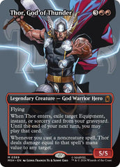 Thor, God of Thunder (Borderless) (0369) (MSH - 369) - Marvel Super Heroes - Mythic - Normal