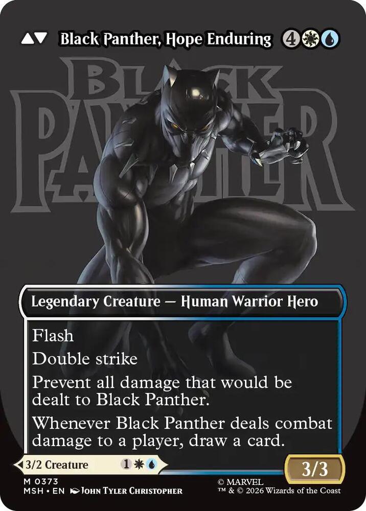 King T'Challa (Borderless) (0373) (Back)