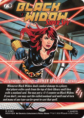 Black Widow, Super Spy (Borderless) (0393) (MSH - 0393) - Marvel Super Heroes - Mythic - Foil