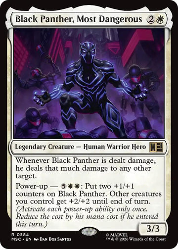 Black Panther, Most Dangerous (MSC - 584) - Commander: Marvel Super Heroes - Rare - Normal