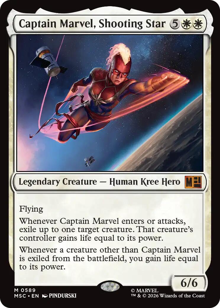 Captain Marvel, Shooting Star (MSC - 589) - Commander: Marvel Super Heroes - Mythic - Foil
