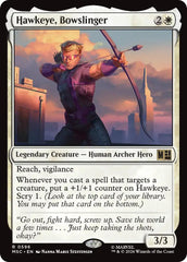 Hawkeye, Bowslinger (MSC - 596) - Commander: Marvel Super Heroes - Rare - Foil