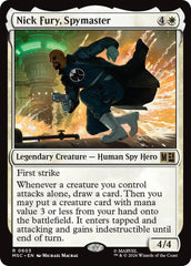 Nick Fury, Spymaster (MSC - 603) - Commander: Marvel Super Heroes - Rare - Foil