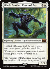 Black Panther, Claws of Bast (MSC - 829) - Commander: Marvel Super Heroes - Mythic - Foil