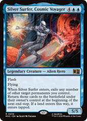 Silver Surfer, Cosmic Voyager (MSC - 639) - Commander: Marvel Super Heroes - Rare - Foil
