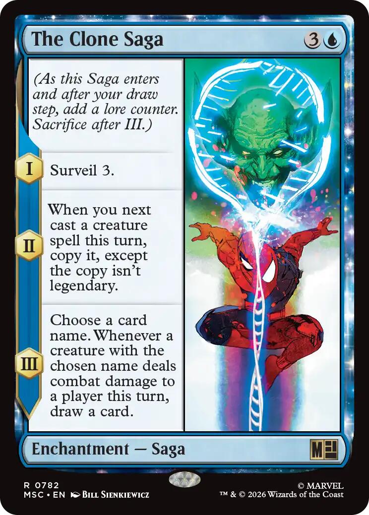 The Clone Saga (MSC - 782) - Commander: Marvel Super Heroes - Rare - Foil