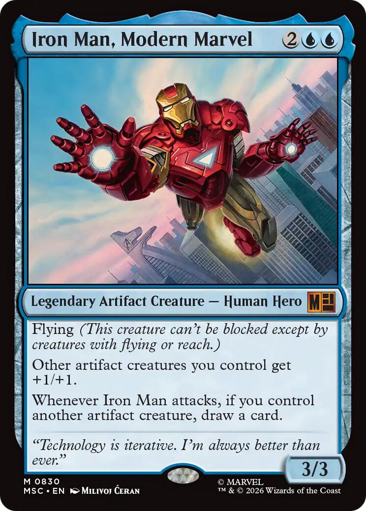 Iron Man, Modern Marvel (MSC - 830) - Commander: Marvel Super Heroes - Mythic - Normal