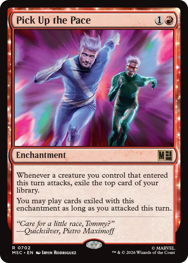 Pick Up the Pace (MSC - 702) - Commander: Marvel Super Heroes - Rare - Foil
