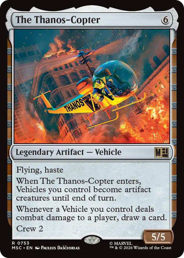 The Thanos-Copter (MSC - 753) - Commander: Marvel Super Heroes - Rare - Foil
