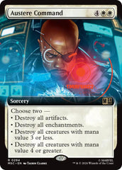 Austere Command (Extended Art) (MSC - 294) - Commander: Marvel Super Heroes - Rare - Normal