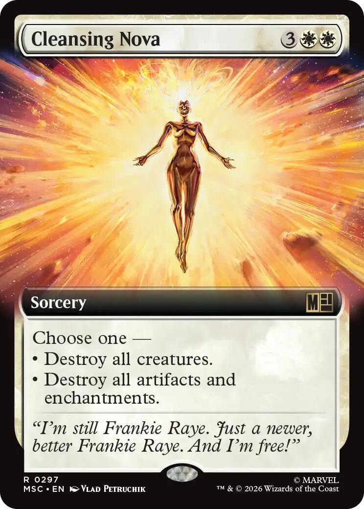 Cleansing Nova (Extended Art) (MSC - 297) - Commander: Marvel Super Heroes - Rare - Normal